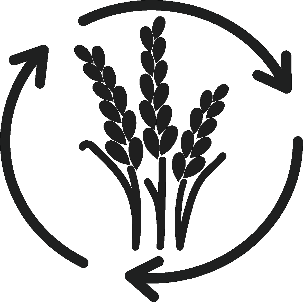 Landbruk og matproduksjon. Grafisk ikon.